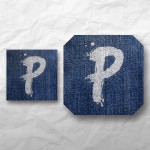 Letters - Painted Denim 1