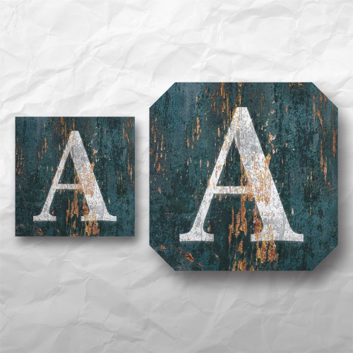 Letters - Weathered Green Wood 1 Letters - Weathered Green Wood 1