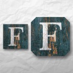 Letters - Weathered Green Wood 1 Letters - Weathered Green Wood 1