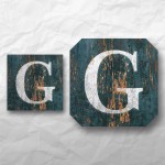 Letters - Weathered Green Wood 1 Letters - Weathered Green Wood 1