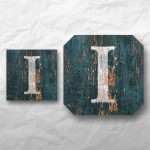 Letters - Weathered Green Wood 1 Letters - Weathered Green Wood 1