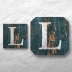 Letters - Weathered Green Wood 1 Letters - Weathered Green Wood 1