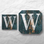 Letters - Weathered Green Wood 1 Letters - Weathered Green Wood 1
