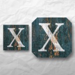 Letters - Weathered Green Wood 1 Letters - Weathered Green Wood 1