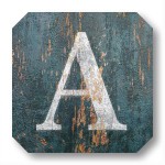 Letters - Weathered Green Wood 1 Letters - Weathered Green Wood 1