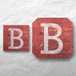 Letters - Weathered Red Wood 1