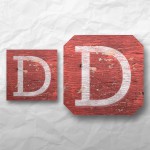 Letters - Weathered Red Wood 1