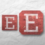 Letters - Weathered Red Wood 1