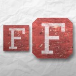 Letters - Weathered Red Wood 1