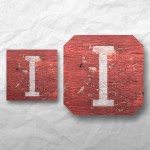 Letters - Weathered Red Wood 1
