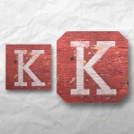 Letters - Weathered Red Wood 1