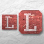 Letters - Weathered Red Wood 1