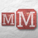 Letters - Weathered Red Wood 1