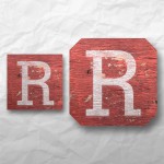 Letters - Weathered Red Wood 1