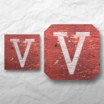 Letters - Weathered Red Wood 1