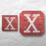 Letters - Weathered Red Wood 1