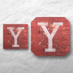 Letters - Weathered Red Wood 1