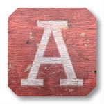 Letters - Weathered Red Wood 1