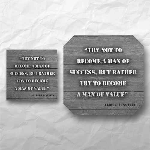 Quote - Try not to become a man of success...